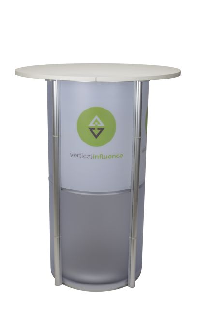 Cafe Table collapsible display table with four folding leaves