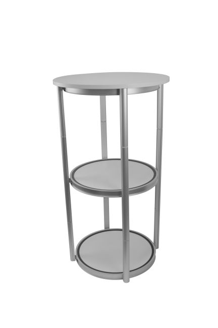 Portable Display Table with round laminate top
