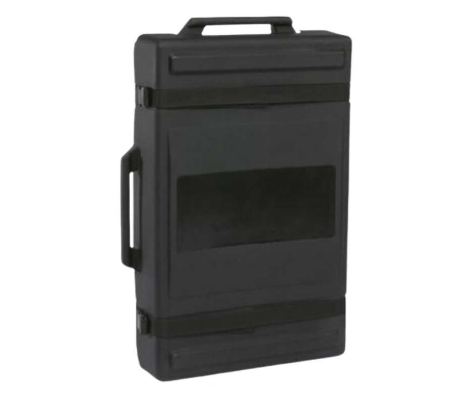 Roto-molded medium flat transport case